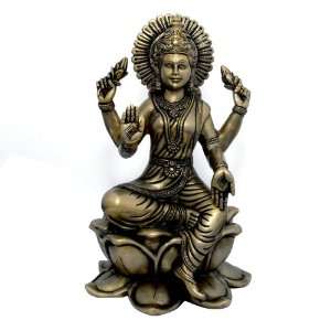  Hindu Goddess Lakshmi Sculptures Brass Figurines for Home 