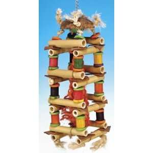  Bamboo Tower Bird Toy for Large Birds: Kitchen & Dining