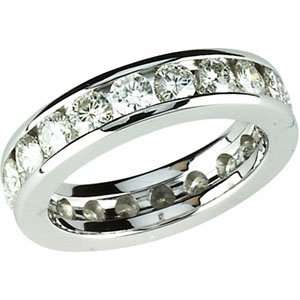 Genuine IceCarats Designer Jewelry Gift 14K White Gold Wedding Band 