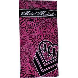  Metal Mulisha Lethal Beach Towel Hot Pink