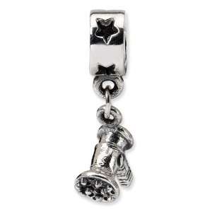  SS Reflections Hair Dryer Dangle Bead: Jewelry