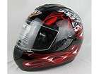 New Paulo Full Face Motorbike Helmet S600 sz L Red MB01