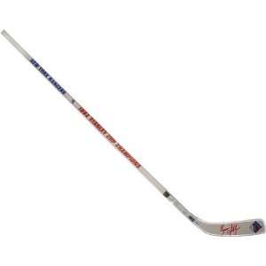  Brian Leetch Clear Acrylic 94 Champs Rangers Stick Signed 
