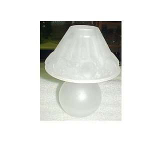  Lefton White Satin Glass Oil or Candle Lamp Everything 