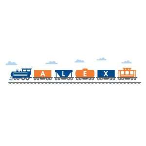  Personalized Modern Train Wall Decal Baby
