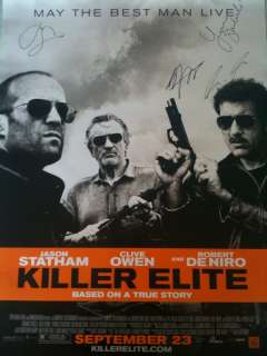 Killer Elite   Jason Statham, Clive Owen Autographed Movie Poster 