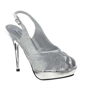 VIRGINIA Touch Ups in SILVER Bridal Bridesmaid Prom Pageant Shoes 
