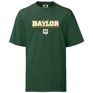  Nike Baylor Bears Green Football Practice T shirt: Sports 