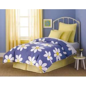  4pc Daisy Twin Size Kid Bed in a Bag Comforter Set: Home 