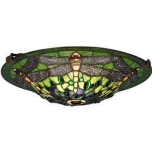   Decorators Collection Oyster Bay Lighting Dragonfly Semi flush Green