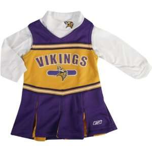   Vikings Toddler Long Sleeve Cheerleader Jumper