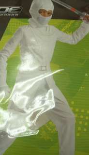 Dlx GI Joe Storm Shadow Ninja White Costume NWT 4 6  