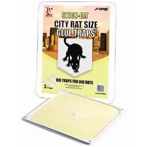  JT Eaton 100N Stick Em City Rat Size Glue Trap, 2 Pack 