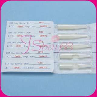 50 Tattoo Disposable Nozzle Round Tip Tube F/Neddle RT3  