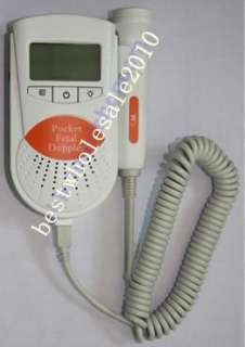 Fetal Doppler Baby Heart Monitor 3MHz +GEL& AUDIO CABLE  