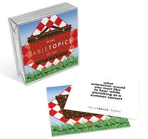 NEW Table Topics To Go Conversation Cards   Picnic    