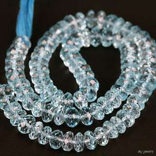 AAA Blue Topaz Faceted Gemstone Beads  