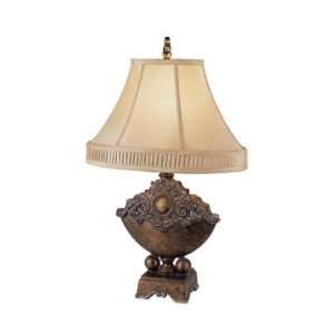  Bel Air 1 Light Vintage Gold Table Lamp RTL 7686: Home 