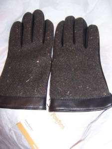 Mens Fownes Blk Genuine.Leather Gloves,Medium  