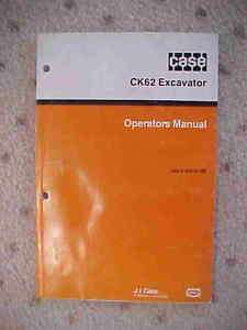 1991 Case Tractor Manual CK62 Excavator Farm Machine i  