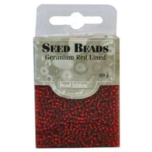  Seed Beads   Geranium Red   Delivered Arts, Crafts 
