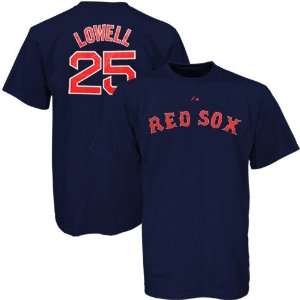  Majestic Boston Red Sox #25 Mike Lowell Navy Blue Players 