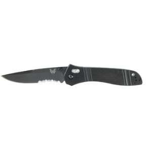  Benchmade 710 Black Blade Partial Serrated