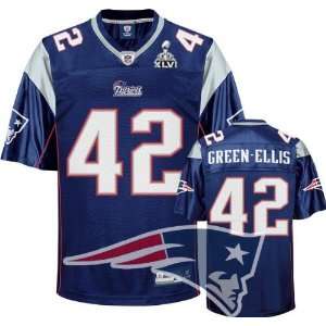  England Patriots #42 BenJarvus Green Ellis Blue Jersey 