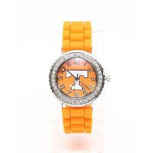 Orange Tennessee Volunteers Jelly Band Watch with Rhinestone Accents