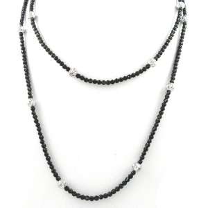   Bernardi Silver and Black 36 Necklace: Officina Bernardi: Jewelry