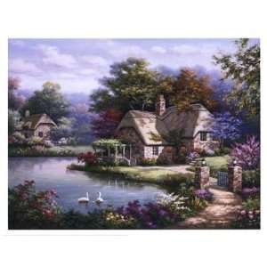  Sung Kim   Swan Cottage I Canvas