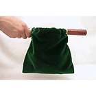 Offering Bag   Two Handled   Green Velvet (10 x 9 1/4 inches)   NEW