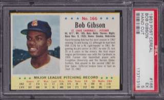 1963 POST #166 BOB GIBSON PSA 5  
