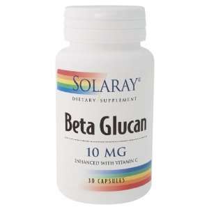  Solaray   Beta Glucan Vitamin C, 10 mg, 30 capsules 