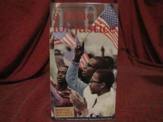Time For Justice Americas Civil Rights Movement VHS Documentary 