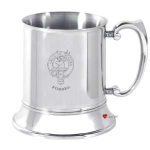  Forbes Clan Crest 16oz Stainless Steel Tankard Patio 
