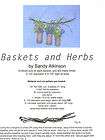 Baskets and Herbs  Basket Weaving Pattern and Instructions