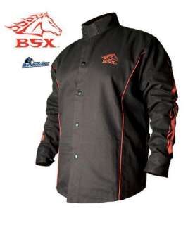   BX9C Black W/ Red Flames Cotton Welding Jacket 13332905318  