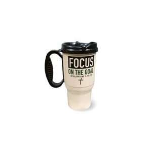   Mug With Inspiring Bold Bible Verse Focus On The Goal