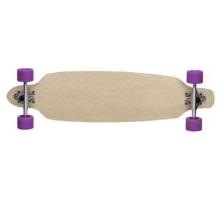 DROP THROUGH LONGBOARD Skateboard THRU   PURPLE GRIPTAPE  