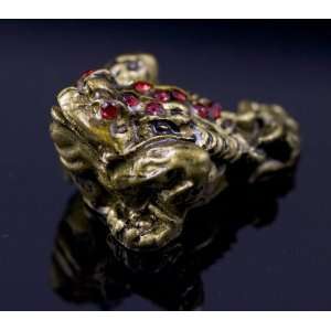  Classic Gold Chan Chu Three Legged Feng Shui Money Frog 