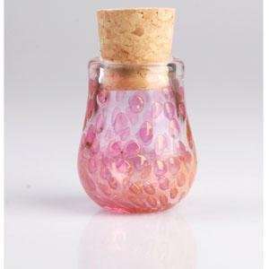  Glass Pyrex Stash Jar ~ Bubbles ~ With Cork Top ~ Approx 3 