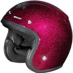   Lee Designs Metal Flake Open Face Helmet   X Large/Purple Automotive