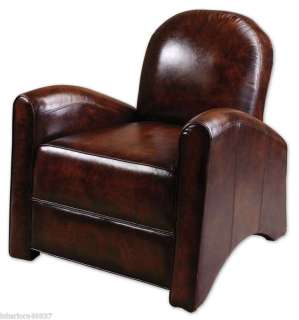 Designer LEATHER Theater CLUB Pub Library Seat CHAIR  