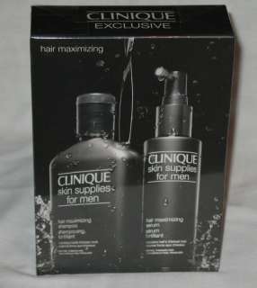 NEW Clinique Exclusive Men Thinning Hair Shampoo and Serum  