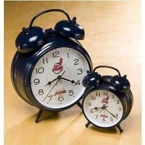   Cleveland Indians MLB Vintage Alarm Clock (small): Sports & Outdoors