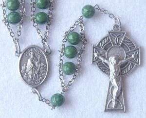 ST. PATRICK Irish Shamrock Bead Ladder Rosary Beads NEW  