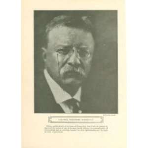  1919 Print Colonel Theodore Roosevelt 