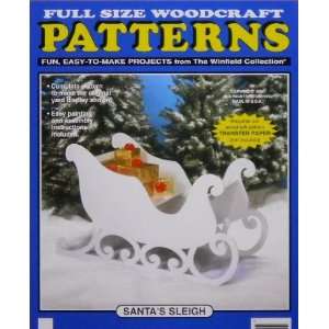   Sleigh Christmas Woodworking Yard Art Pattern Arts, Crafts & Sewing