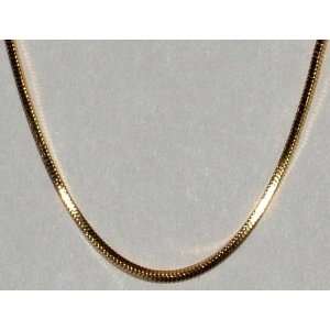  24K Gold Plated 20 Square Chain 